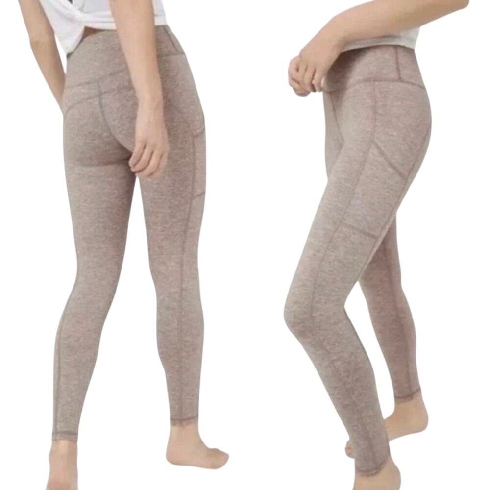 Offline Aerie The Hugger Hi Rise Pocket Leggings in Heather Brown Women’s medium